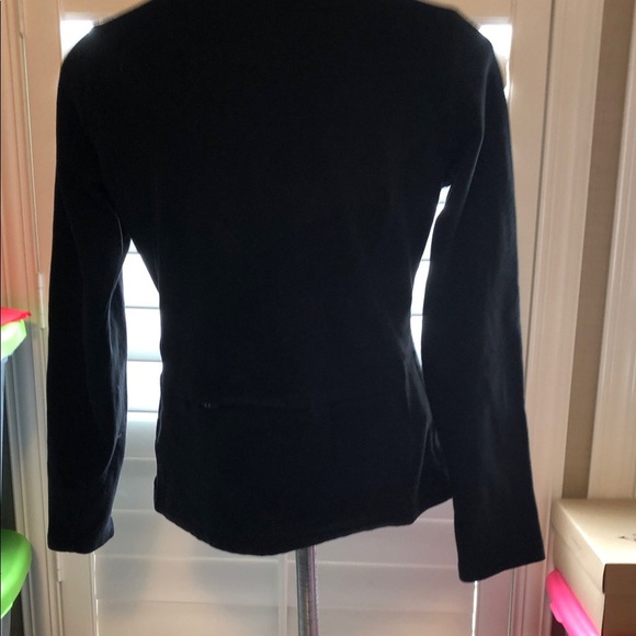 Eddie Bauer Women's Black Quarter-Zip Sweatshirt - Picture 5 of 9